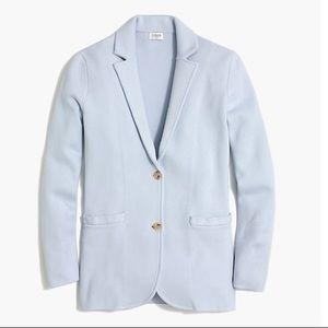 JCrew Sweater Blazer Shale Blue